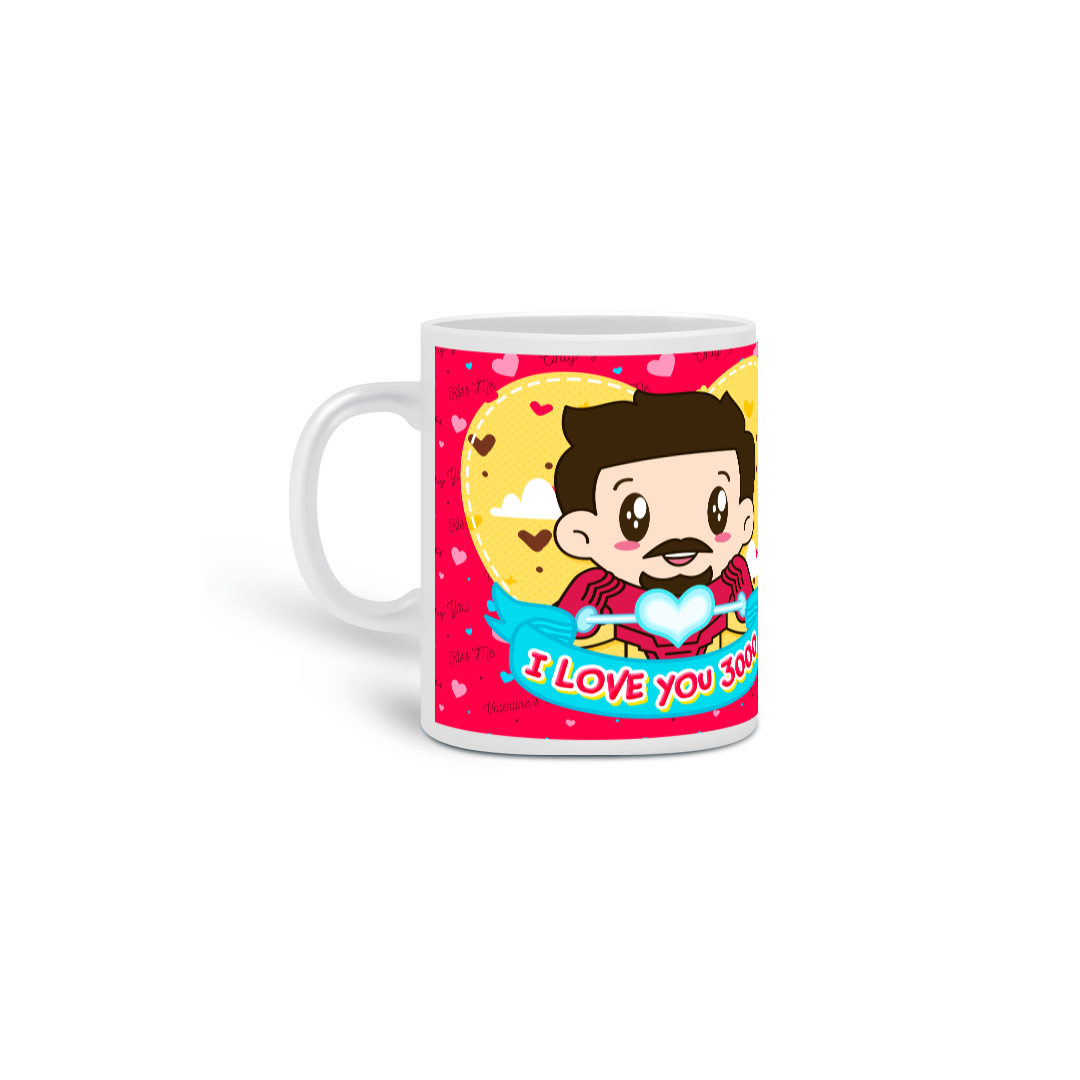 Nome do produto: Caneca te amo mil milhões seu homem de ferro