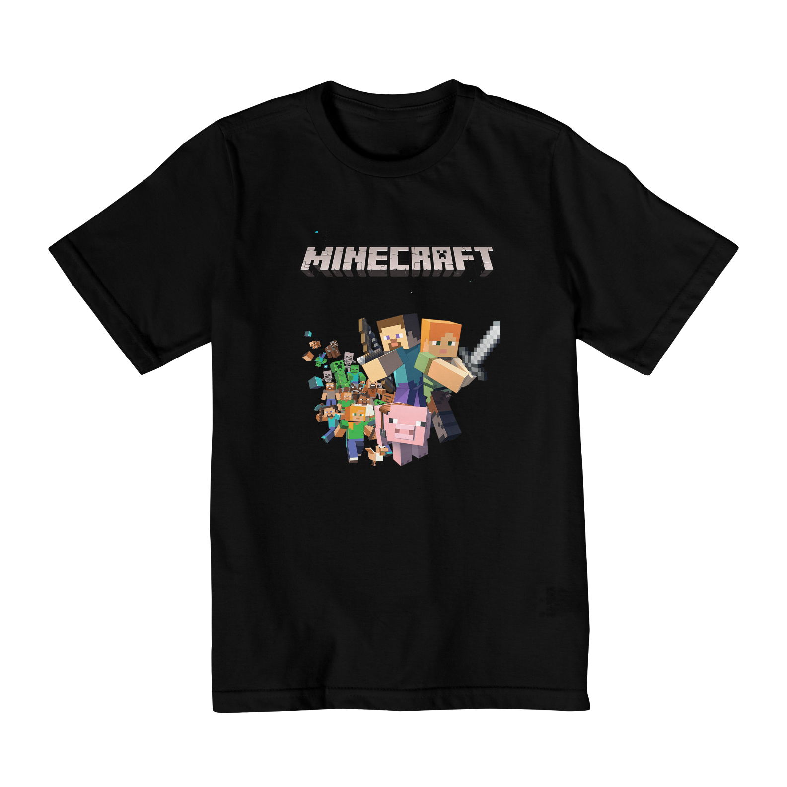 Camiseta Geek Infantil MineCraft