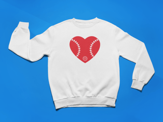 Moletom Fechado Baseball Heart