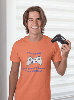 Nome do produto Camisa Estonada Gamers Never Lose Control (Cores)