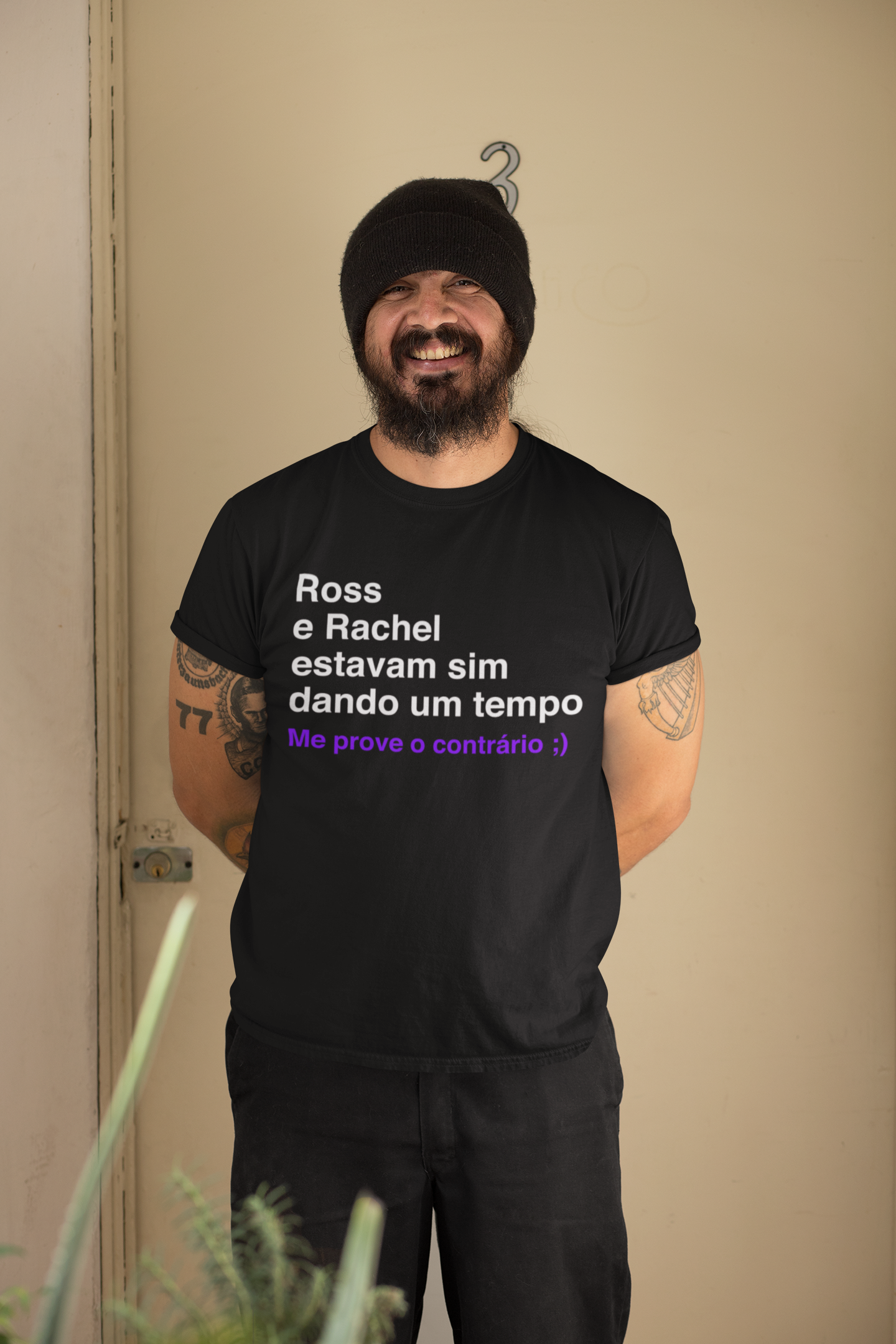 Camisa Preta Friends Ross e Rachel