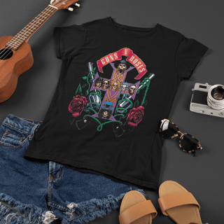 Nome do produto Baby Long Preta Guns And Roses