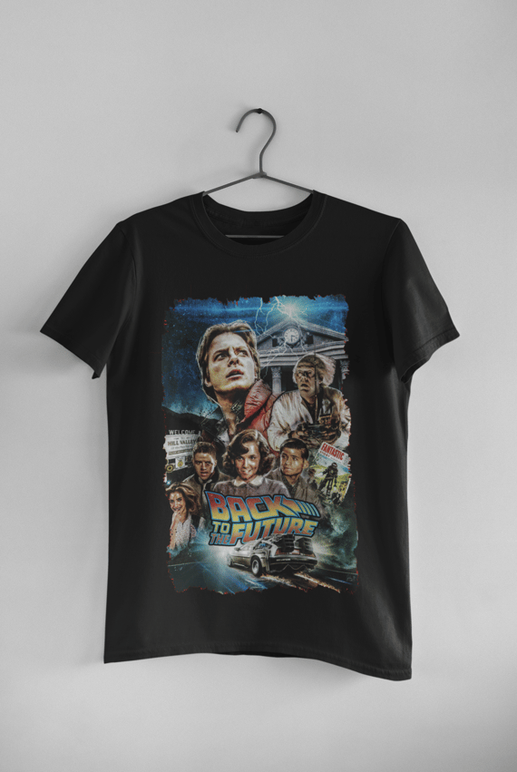 Camisa Back To The Future (preta ou branca)