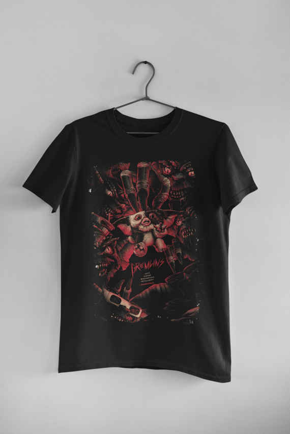 Camisa Gremlins (preta ou branca)