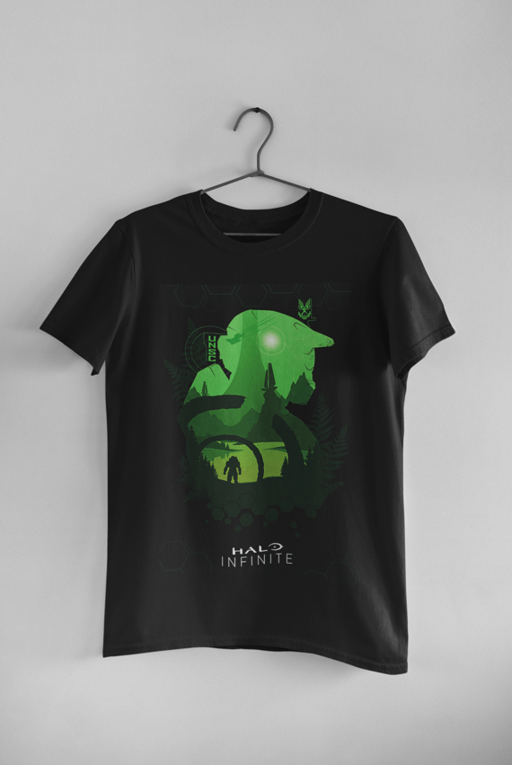 Camisa Preta Halo Infinite