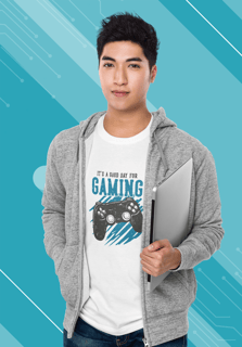 Nome do produto Good day for gaming - TECIDO BRANCO PRIME