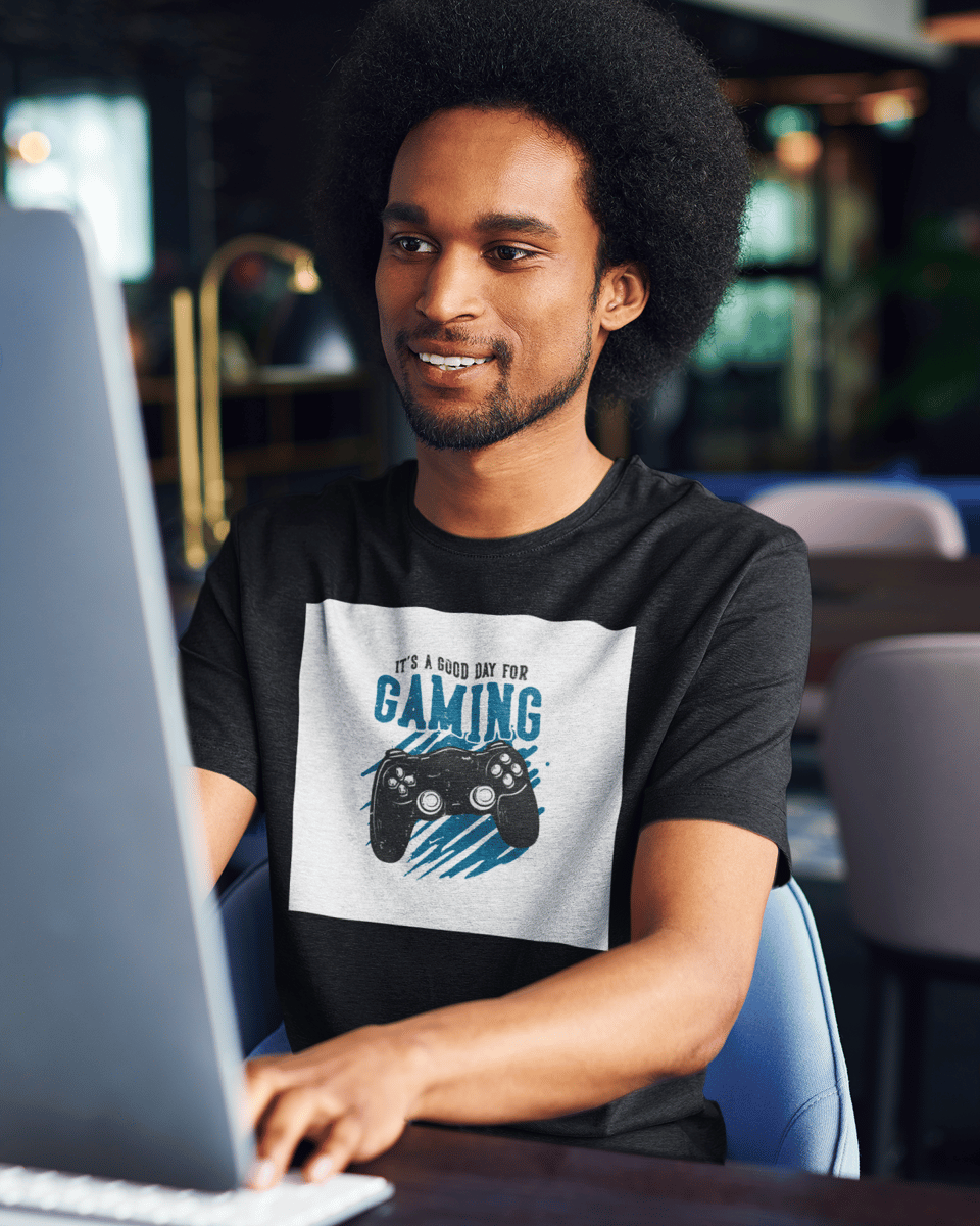 Nome do produto: Good day for gaming - TECIDO PRETO PRIME