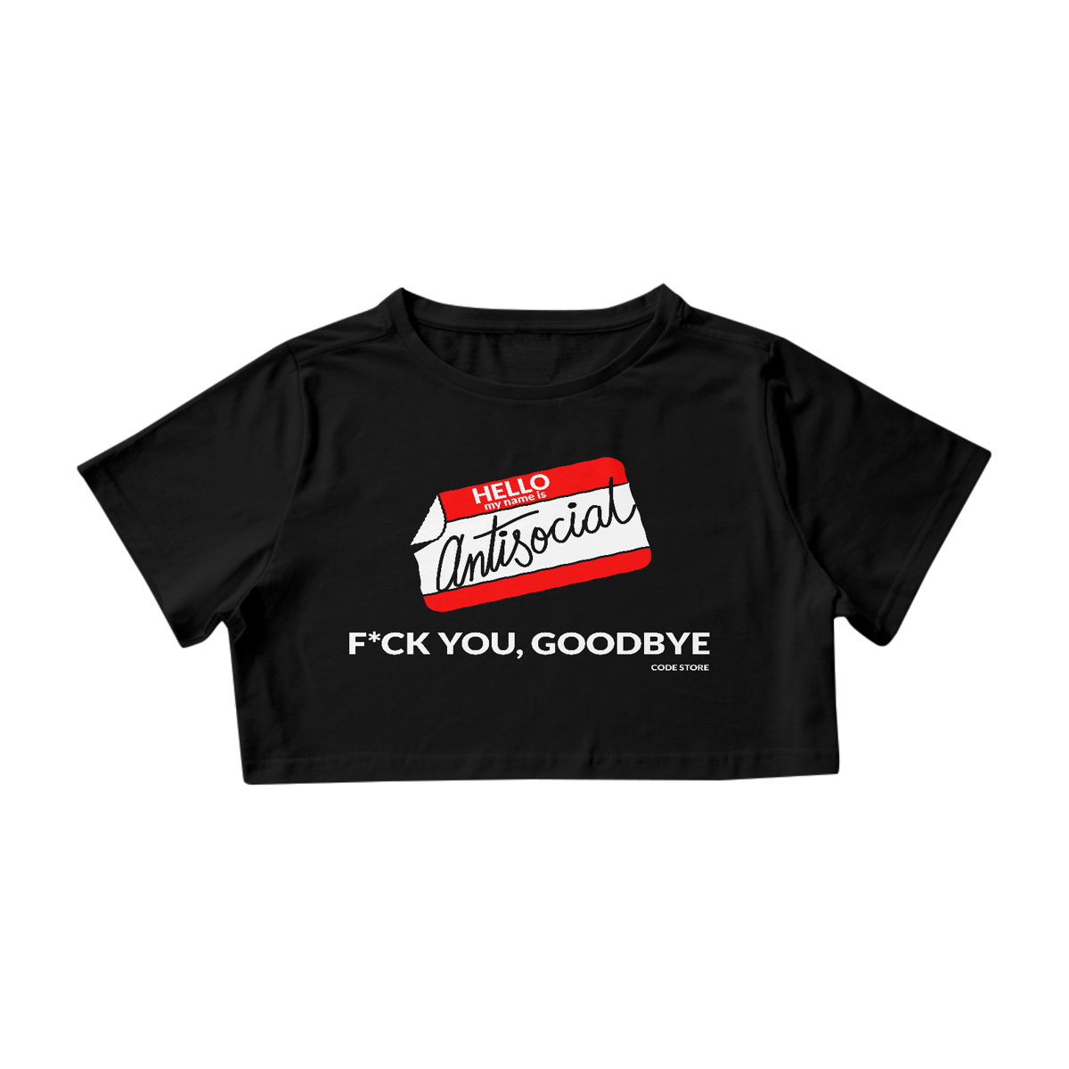 Nome do produto: Cropped Antisocial PR by CODE