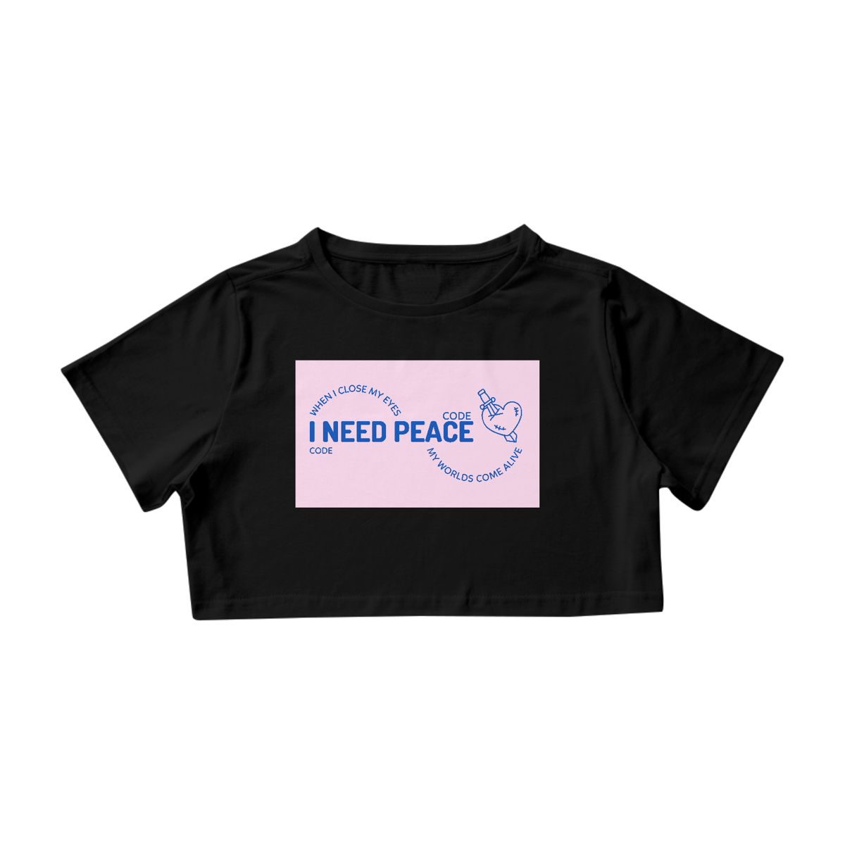 Nome do produto: Cropped mypeace by CODE