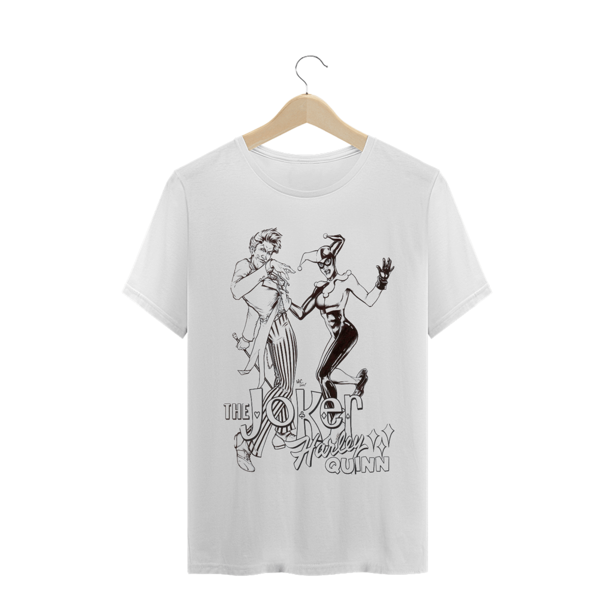 Nome do produto: Camiseta Masculina The Joker Harley Quinn