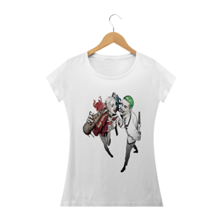 Nome do produtoCamiseta Feminina DC Comics Harley & Joker