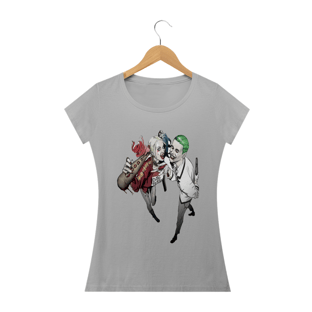 Nome do produtoCamiseta Feminina DC Comics Harley & Joker
