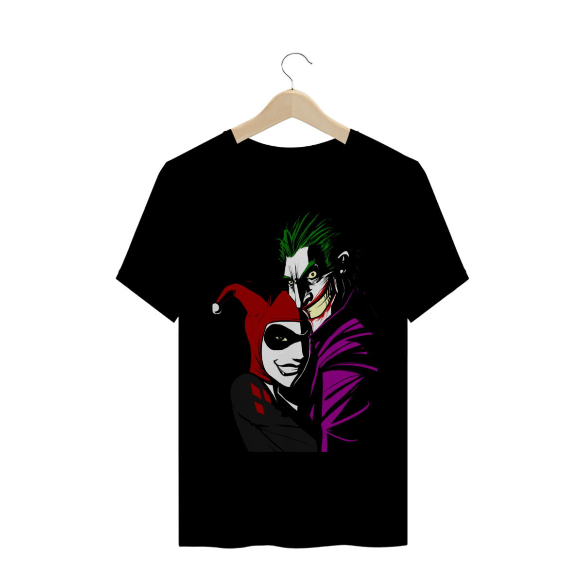 Nome do produto: Camiseta Masculina Harley Quinn & Joker