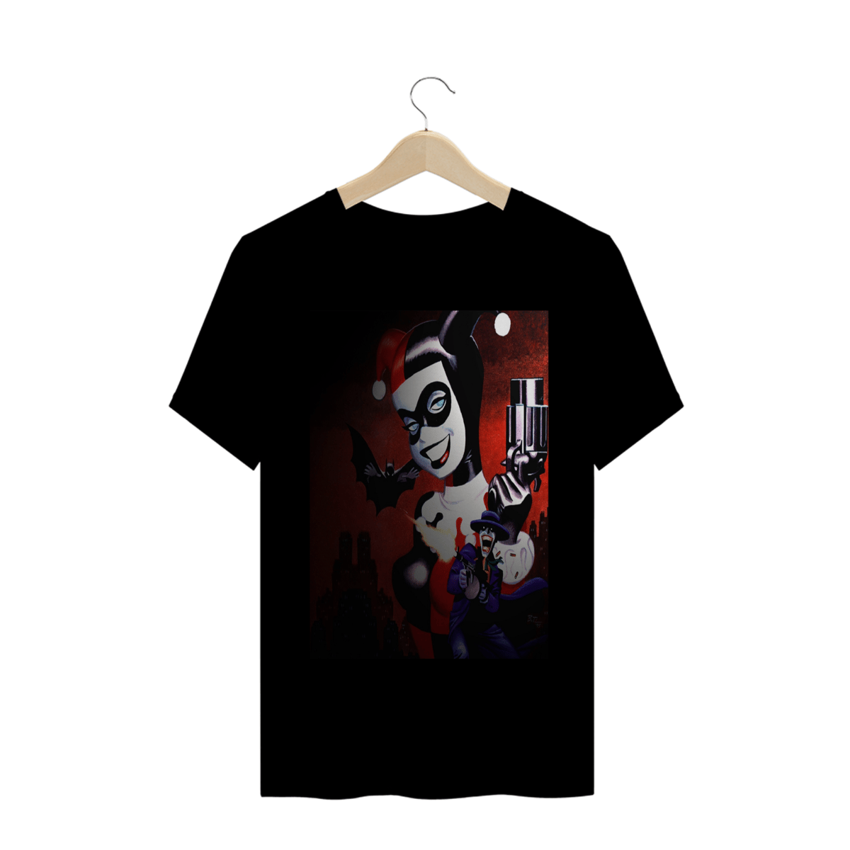Nome do produto: Camiseta Masculina HQ, Joker and Batman