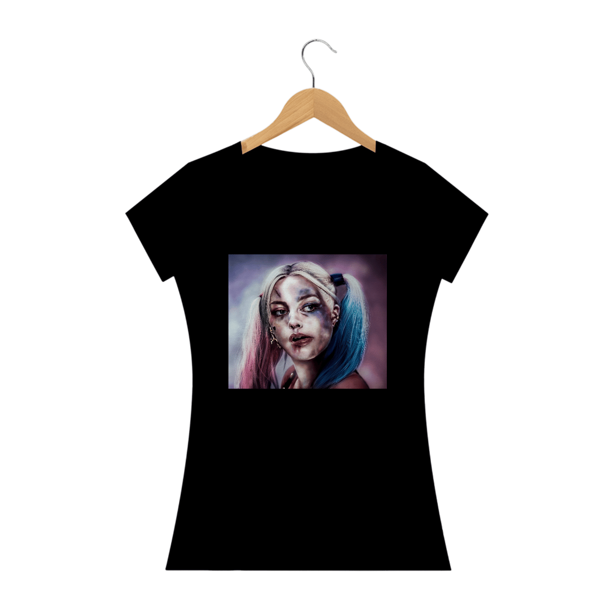 Nome do produto: Camiseta Feminina Harley Quinn