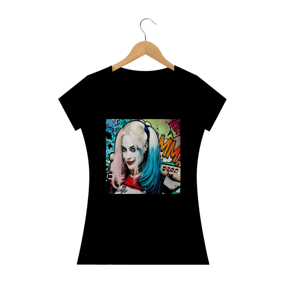 Nome do produto: Camiseta Feminina Harley Quinn