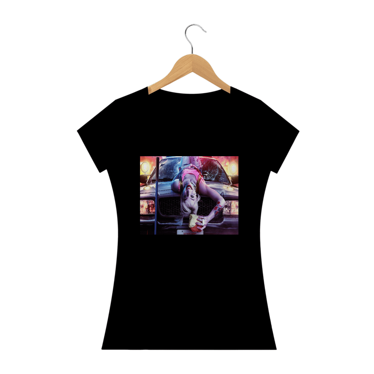 Nome do produto: Camiseta Feminina Harley Quinn