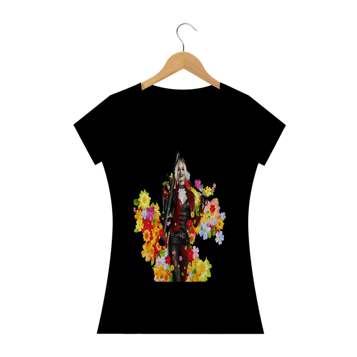 Nome do produto: Camiseta Feminina Harley Quinn