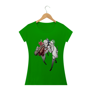 Nome do produtoCamiseta Feminina DC Comics Harley & Joker