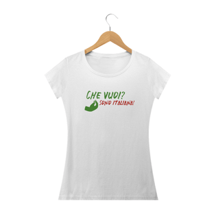 Nome do produtoCamiseta Feminina Che Vuoi Sono Italiana