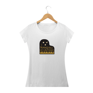 Nome do produtoCamiseta Feminina Tranquilli Ho Un Piano