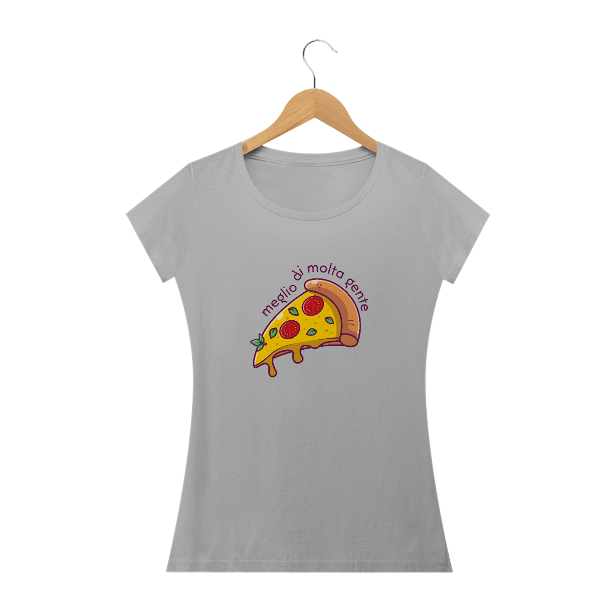 Nome do produto: Camiseta Feminina Meglio Di Molta Gente