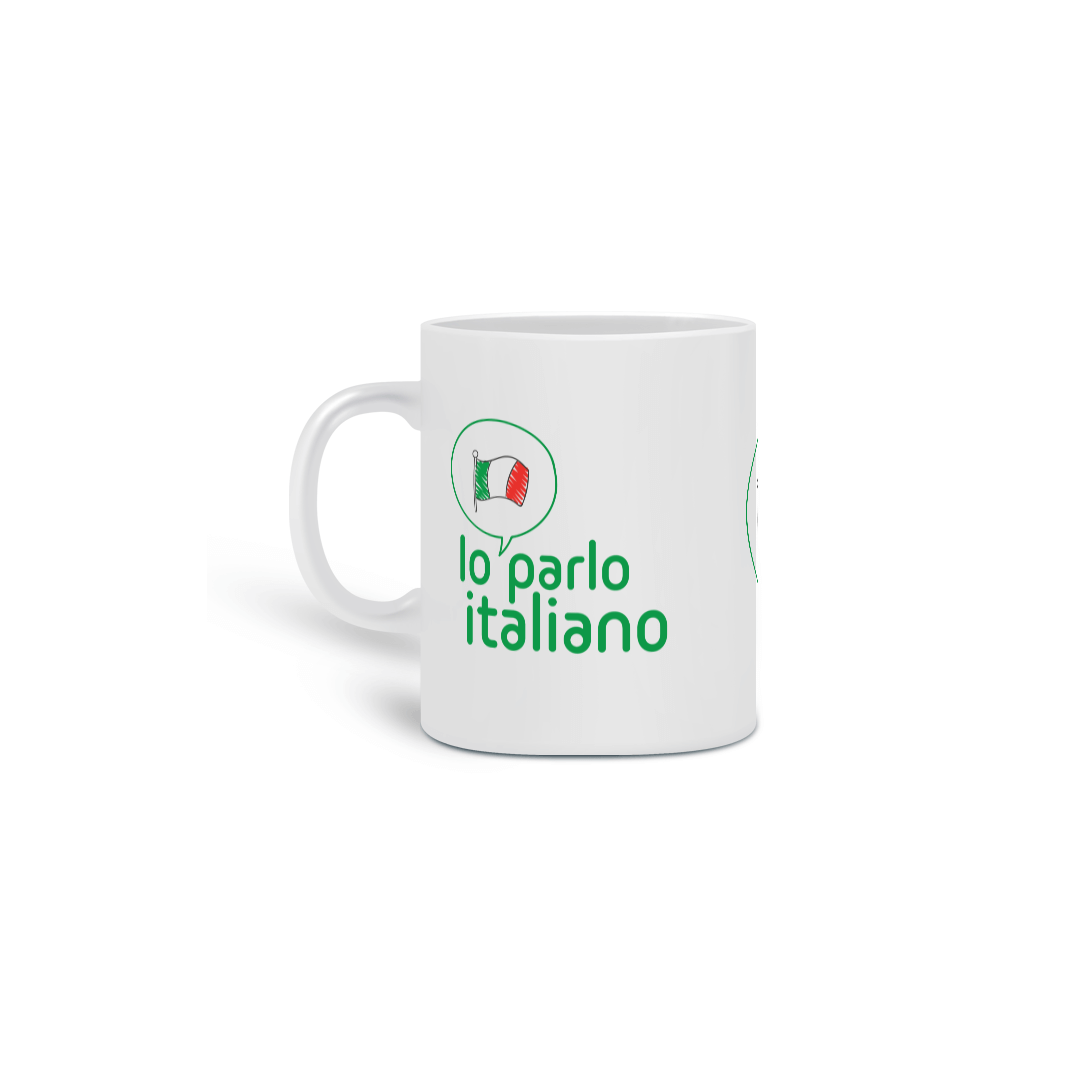Nome do produto: Caneca Io Parlo Italiano
