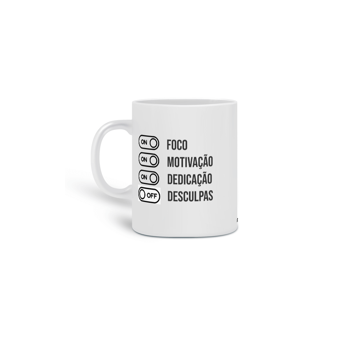 Nome do produto: Caneca Foco