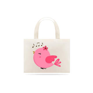 Nome do produto Eco Bag Pássaro Rosa