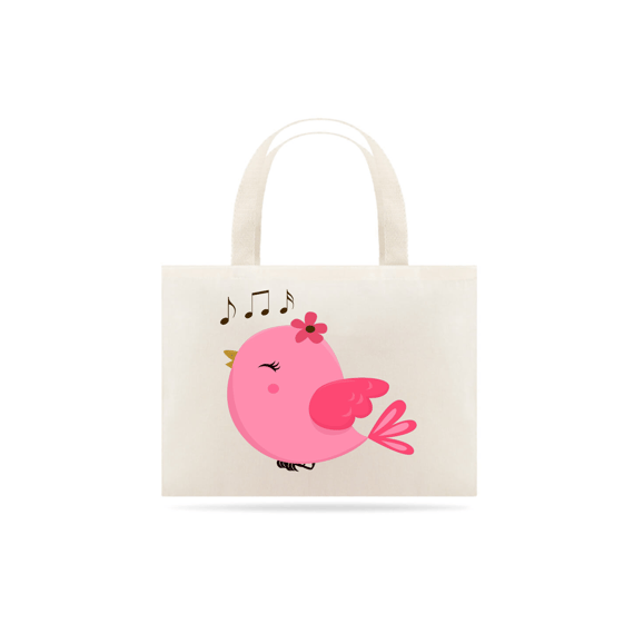 Eco Bag Pássaro Rosa