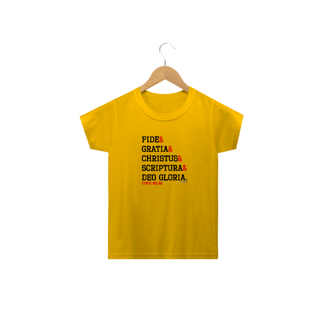 Nome do produto Camiseta Infantil Cinco Solas (cores claras)