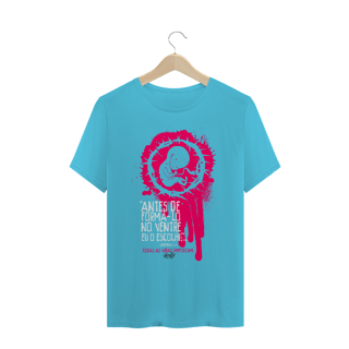 Nome do produto Camiseta Não ao Aborto (cores escuras)