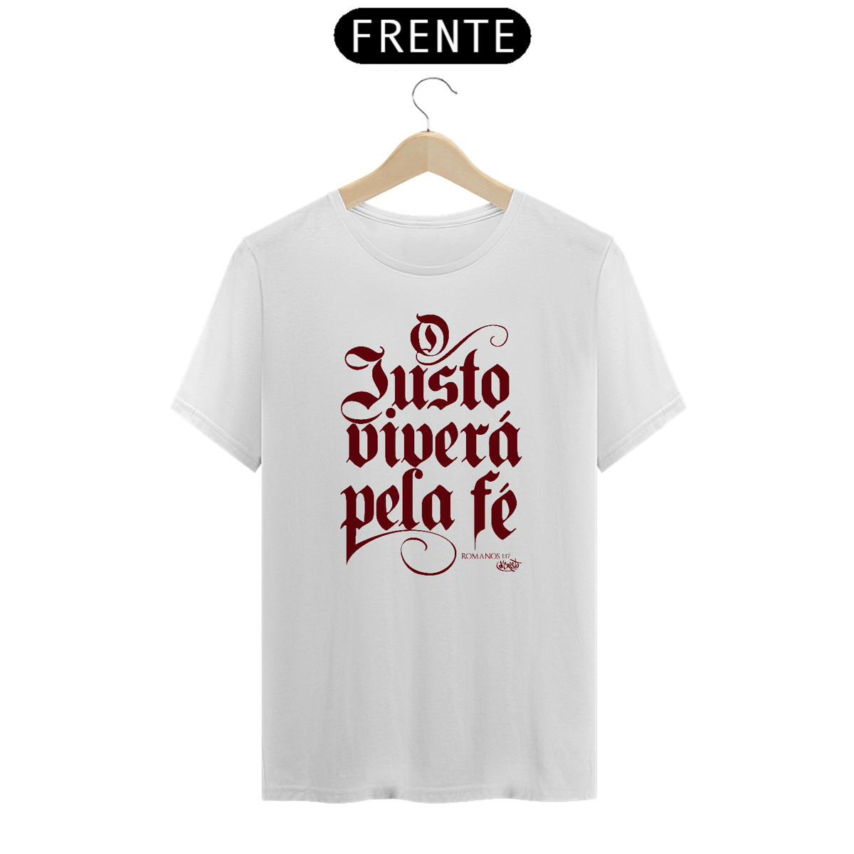Nome do produto: Camiseta O Justo Viverá pela Fé (cores claras)