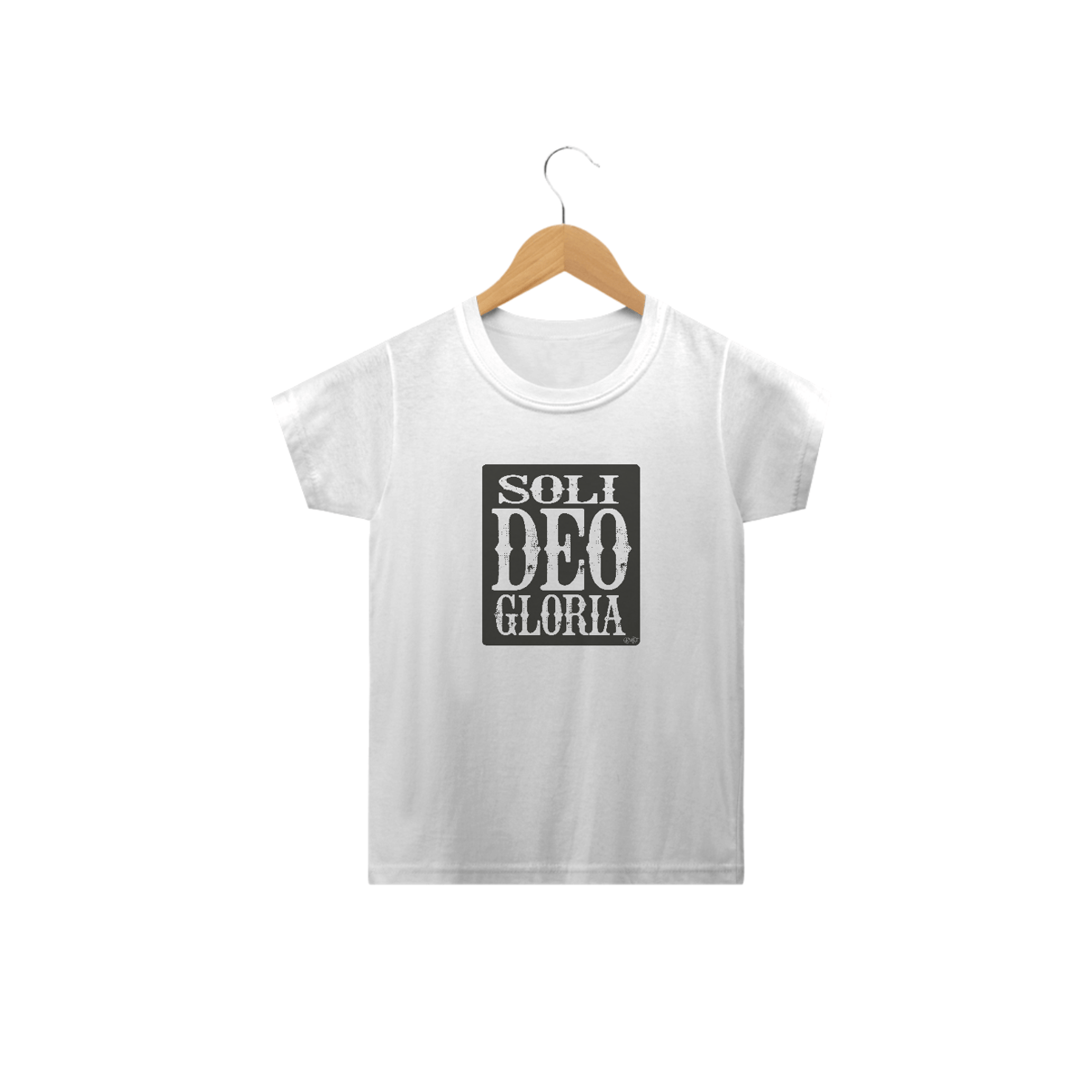 Nome do produto: Camiseta Infantil Soli Deo Gloria - cores claras