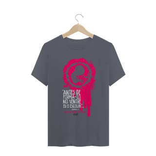 Nome do produto Camiseta Não ao Aborto (cores escuras)