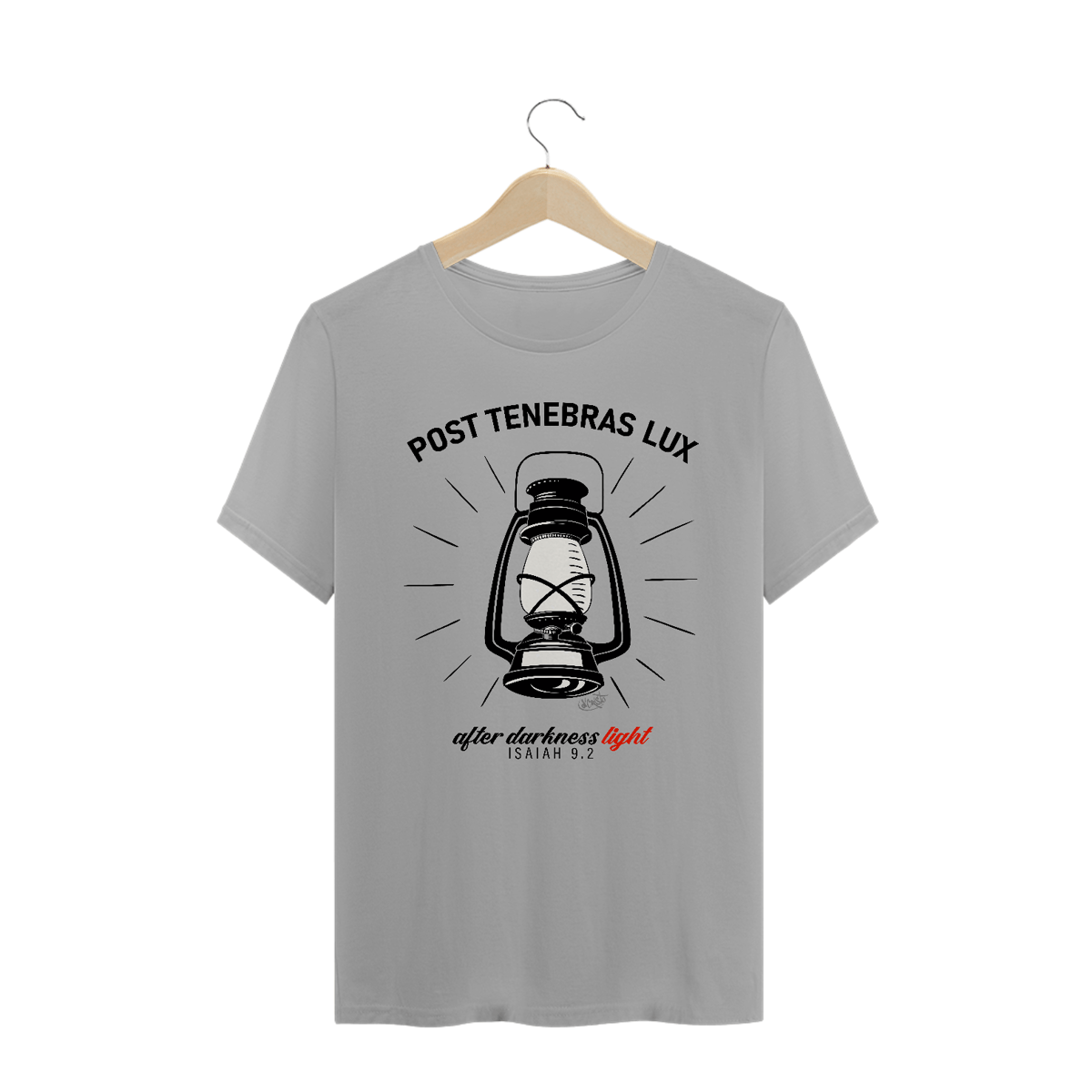 Nome do produto: Camiseta Post Tenebras Lux - cores claras