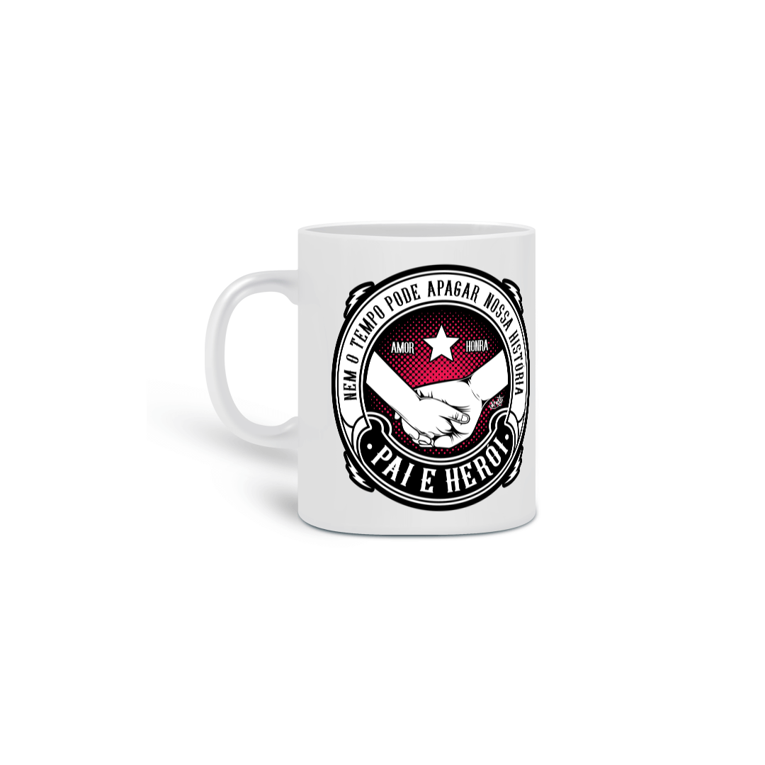 Nome do produto: Caneca Pai e Herói