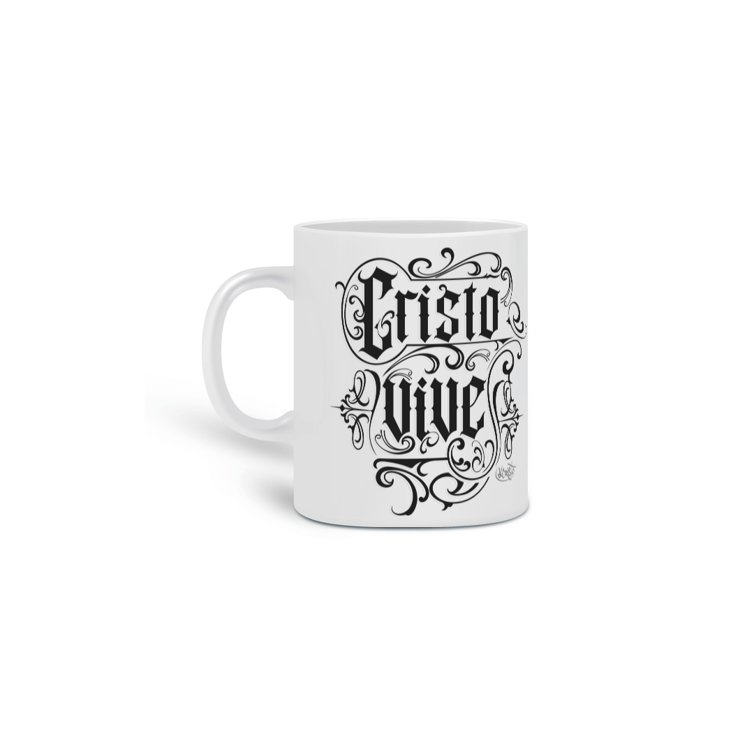 Nome do produto: Caneca Cristo Vive