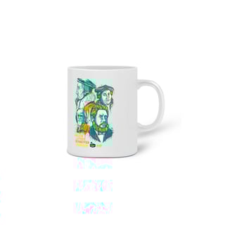 Nome do produto Caneca Reformadores (Calvino, Lutero, Schaeffer e Spurgeon)