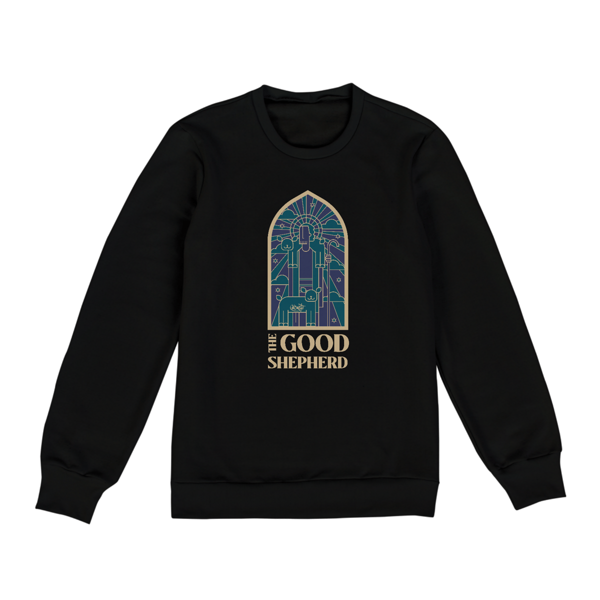 Nome do produto: Moletom Bom Pastor [Coleção Vitrais]