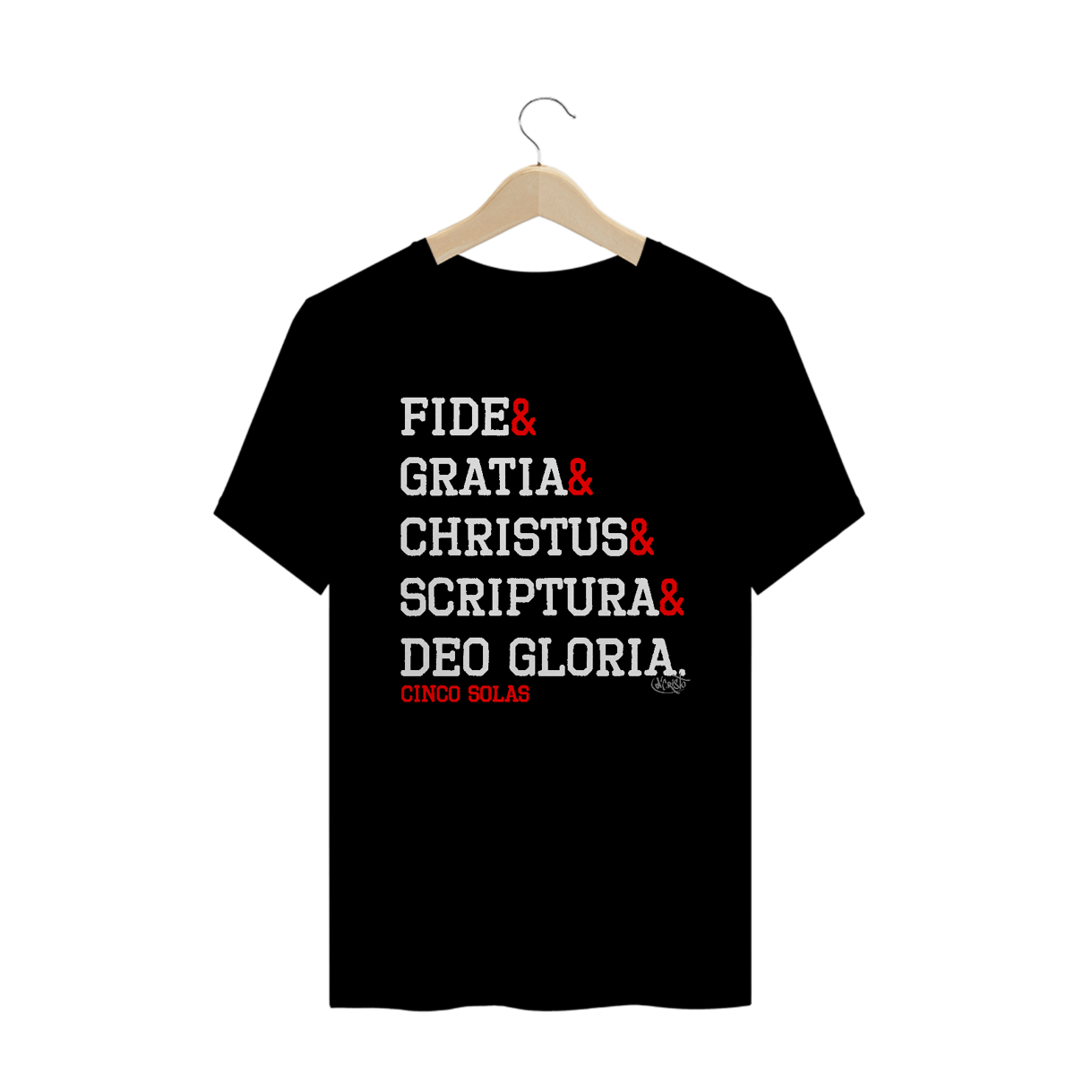 Nome do produto: Camiseta Cinco Solas (cores escuras)