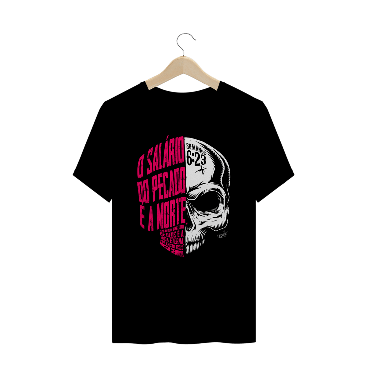 Nome do produto: Camiseta Salário do Pecado (cores escuras)