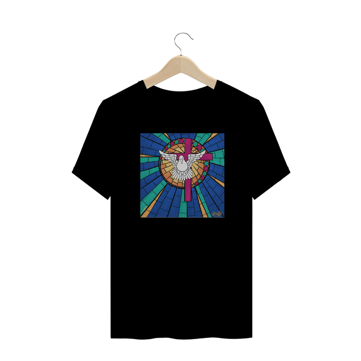 Nome do produto: Camiseta Espírito Santo (Vitral)