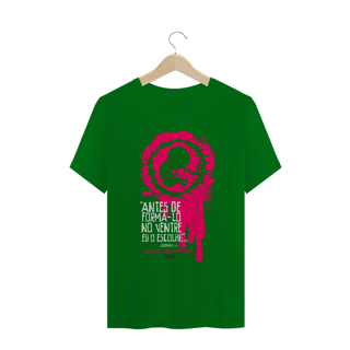 Nome do produto Camiseta Não ao Aborto (cores escuras)