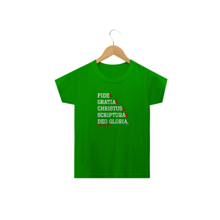 Nome do produto Camiseta Infantil Cinco Solas (cores escuras)