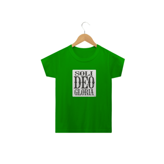 Nome do produto Camiseta Infantil Soli Deo Gloria - cores escuras