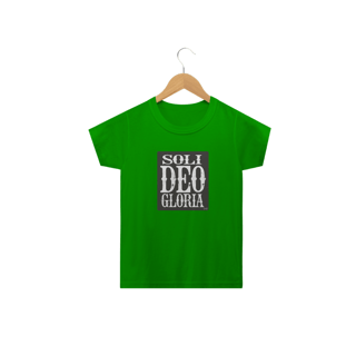 Nome do produto Camiseta Infantil Soli Deo Gloria - cores claras