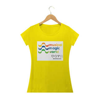 Nome do produto Camiseta Feminina Musical Magic World - Colors