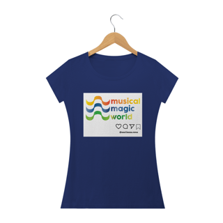 Nome do produto Camiseta Feminina Musical Magic World - Colors