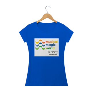 Nome do produto Camiseta Feminina Musical Magic World - Colors